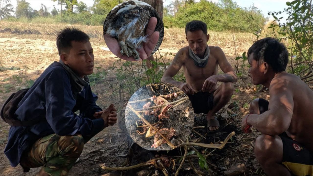 Primitive Survival Cooking in the Wild | Catch & Cook Traditional Forest Food