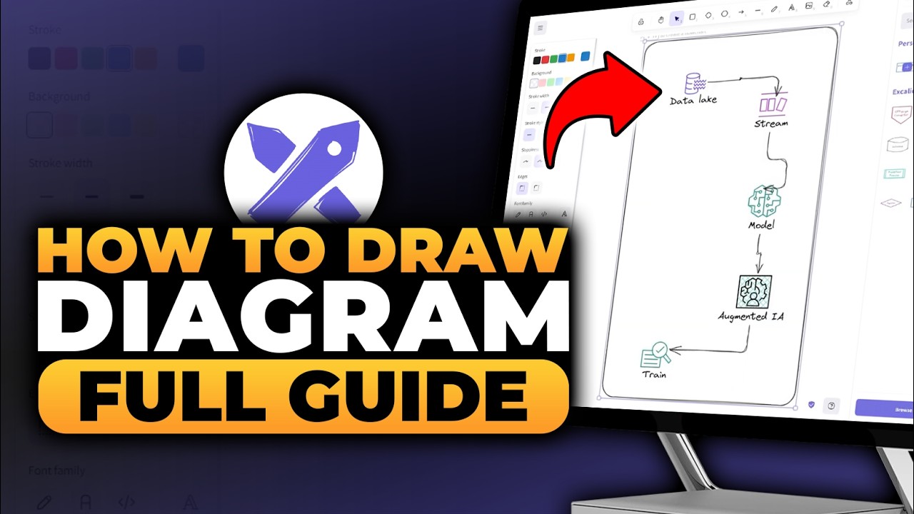 How To Draw Diagram in Excalidraw (𝟮𝟬𝟮𝟲) | 100% WORKS | NO Yapping, To The Point! | FAST & EASY
