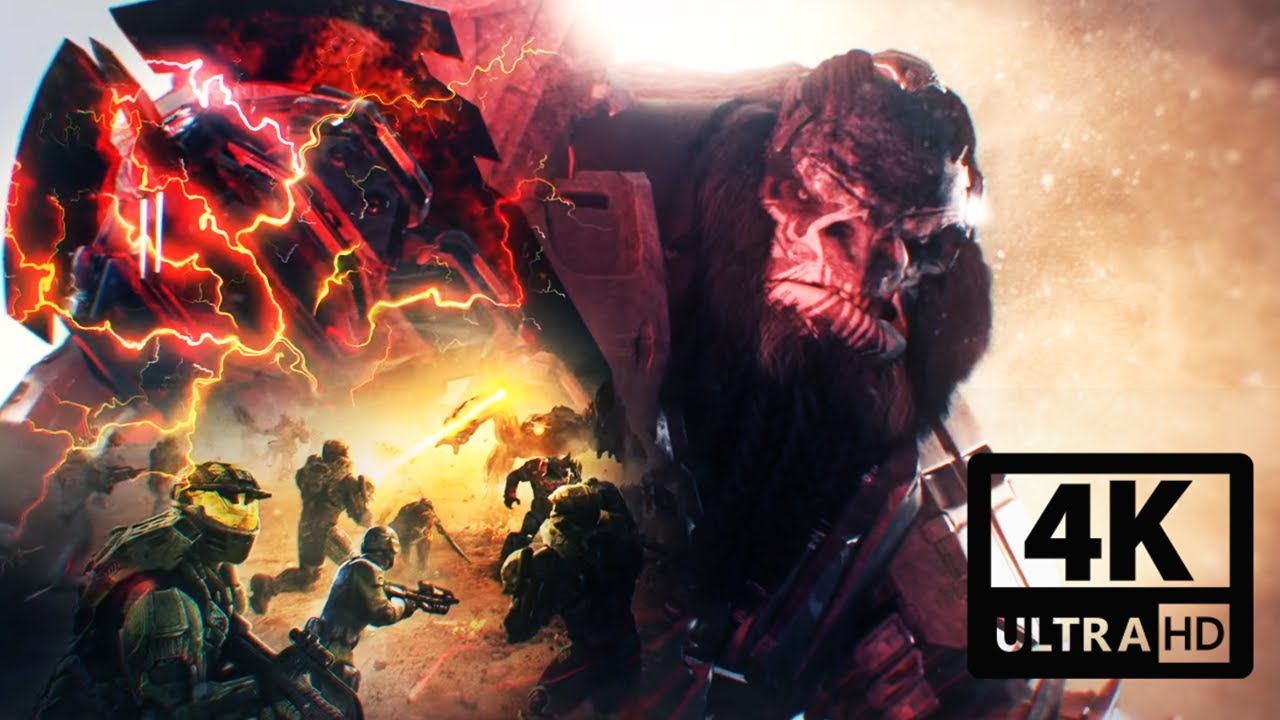RED TEAM VS ATRIOX EPIC FIGHT SCENE (Halo Wars 2) 4K Ultra HD