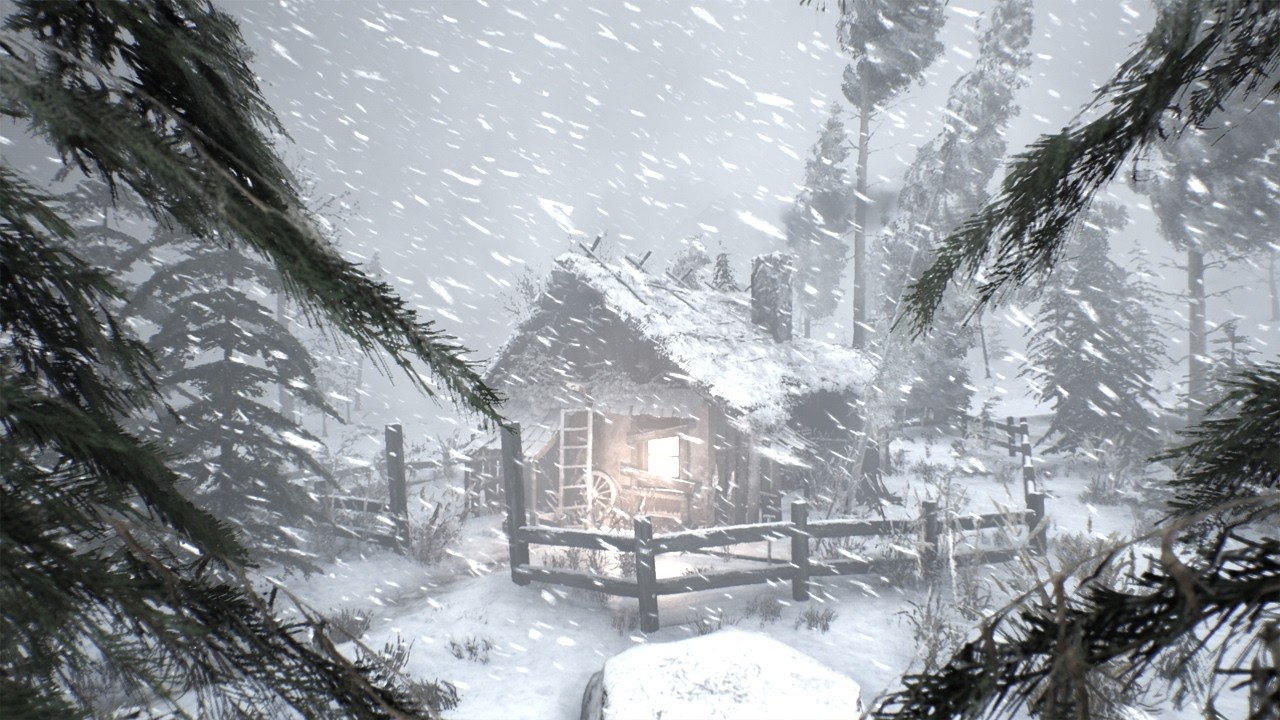 Cozy Snowstorm Sounds for Sleeping – Cozy Winter Hut | Hearthside Frost Shelter
