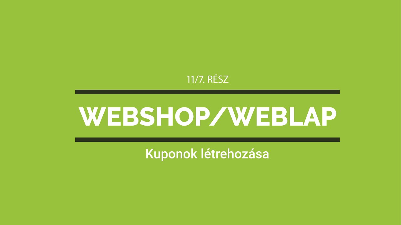 Kuponok létrehozása a D4S ERP-ben
