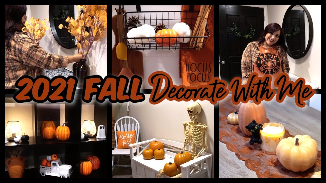 FALL DECORATE WITH ME 2021 || FALL WITH A DASH OF HALLOWEEN || FALL HOME DECOR