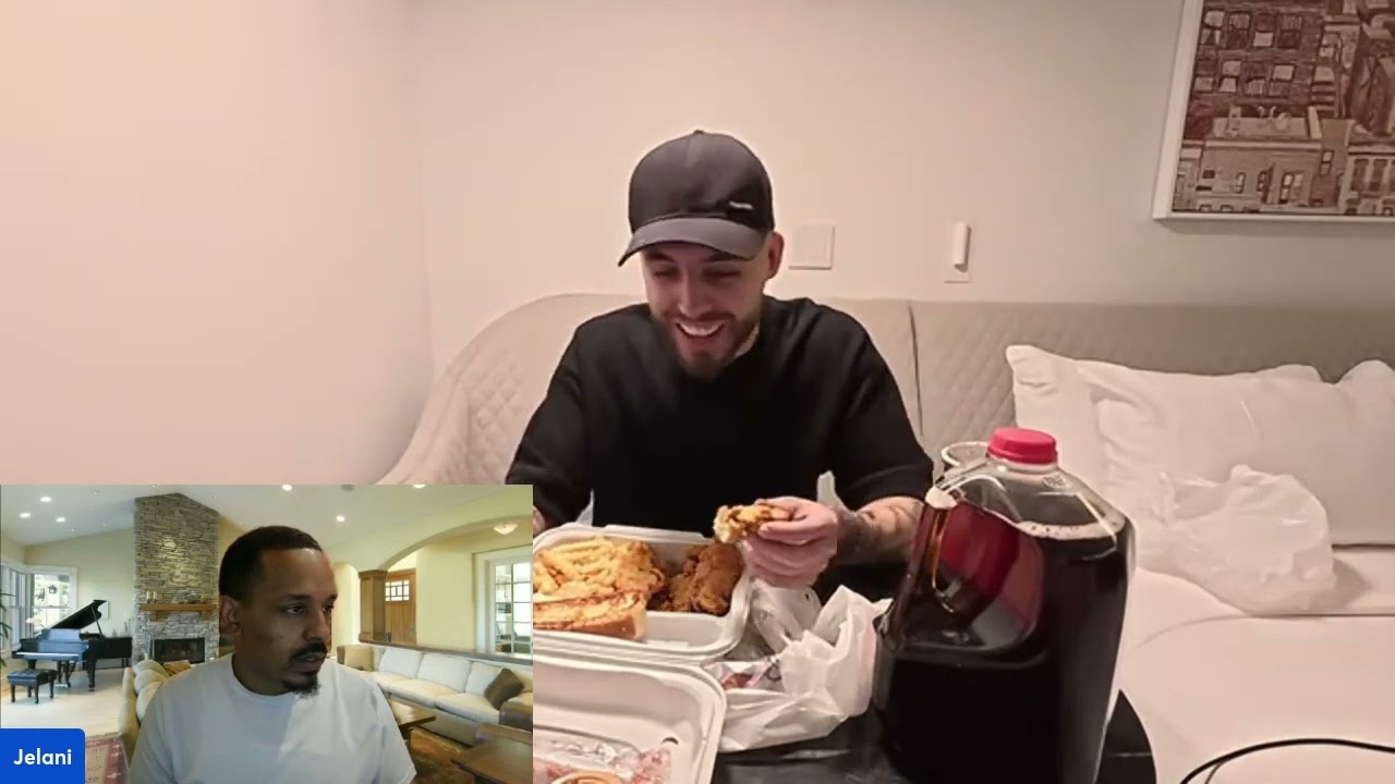 American reacting to British guy trying Raising Canes in America for the first time!