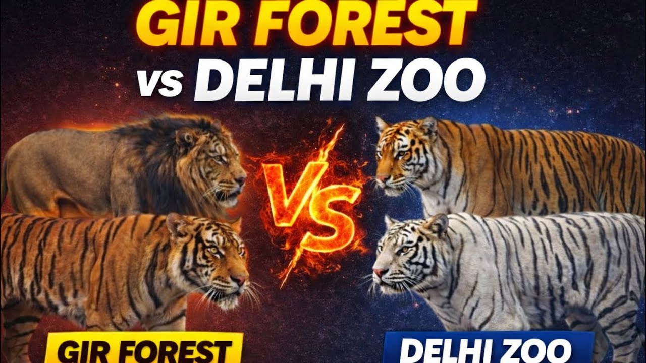Gir Forest / Delhi Zoo 🦁🔥 #GirForest#DelhiZoo#Wildlife#Lion#Tiger