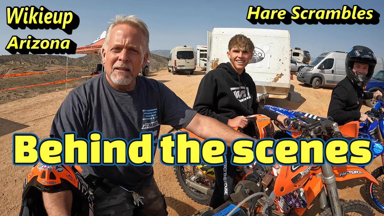 Wikieup Arizona.  AMRA State Championship Hare Scrambles 2025 Round 4, behind the scenes