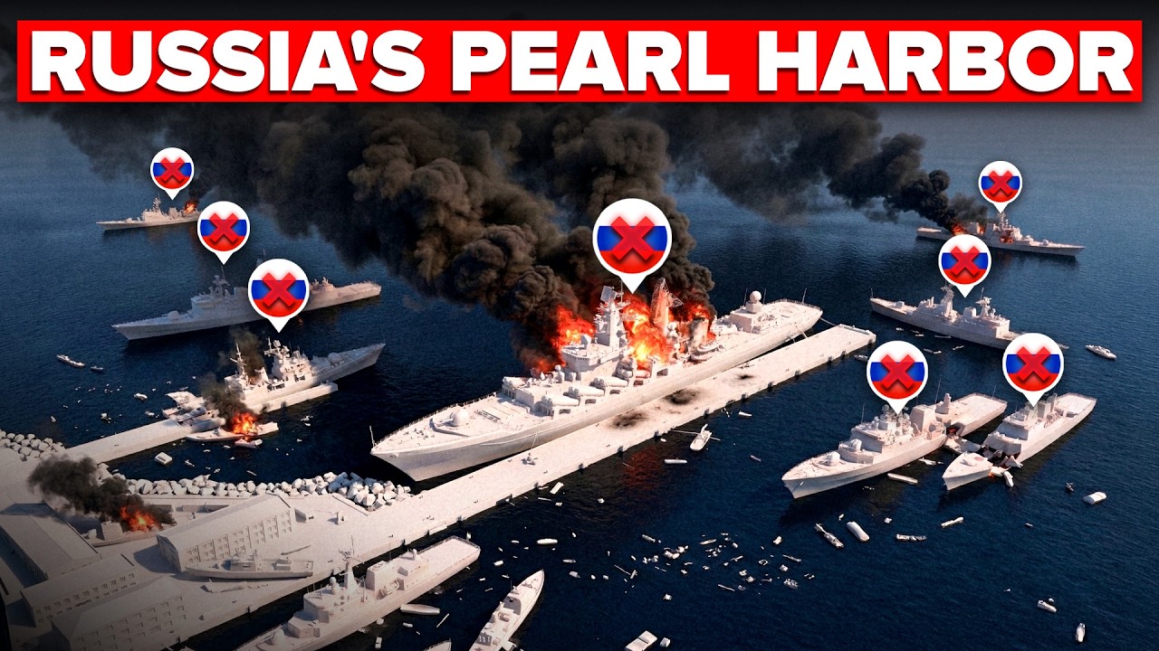 Ukraine Turned NIGHT Into DAY… By Morning NOTHING of Russia’s Novorossiysk Port Was Left