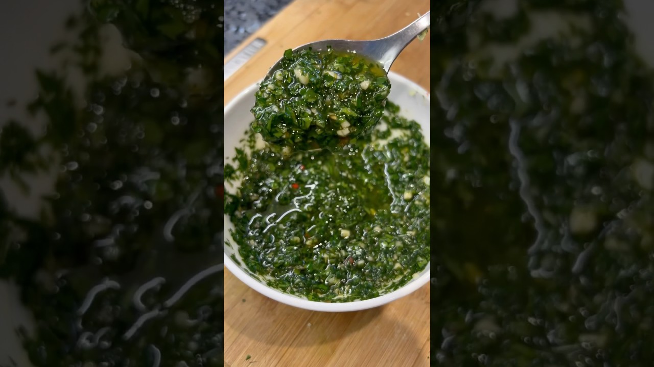 Argentinian Chimichurri #chimichurri #condiments #recipe #argentina #youtubevideo #dip