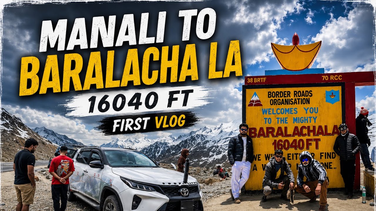 Manali ➡️baralacha la to sarchu 🚀 exploring leh-ladakh unseen #subscribe #lehladakh #baralachapass 