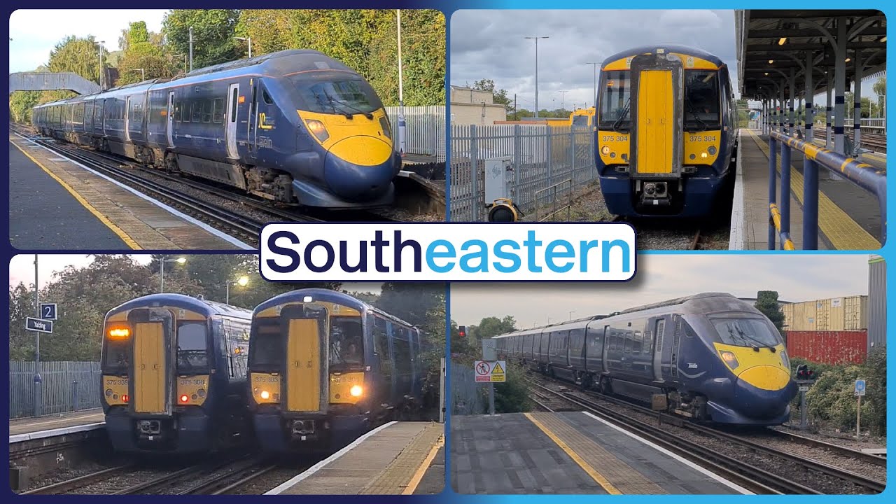 Southeastern Railway commuter trains on the Medway Valley Line.