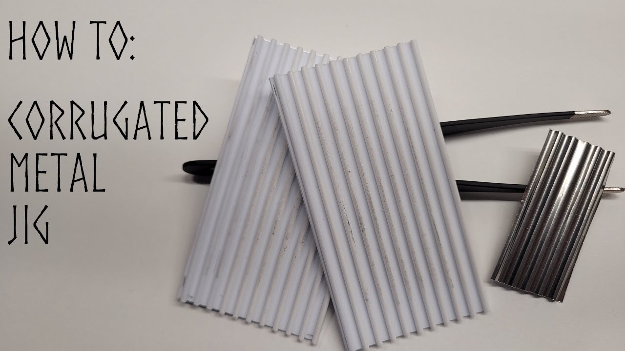 How to make a Jig for 1/35th Corrugated Metal
