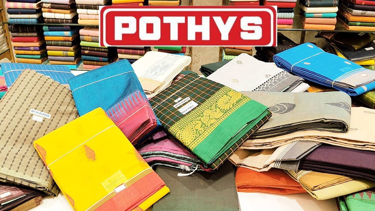 Pothys Pongal Saree Pure Kanchi Chettinad Veldhari Cotton Saree Collection 