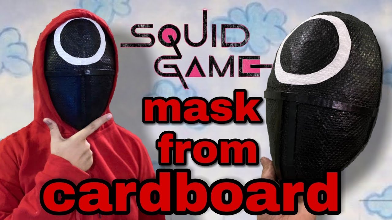 How to make Squid game mask from cardboard