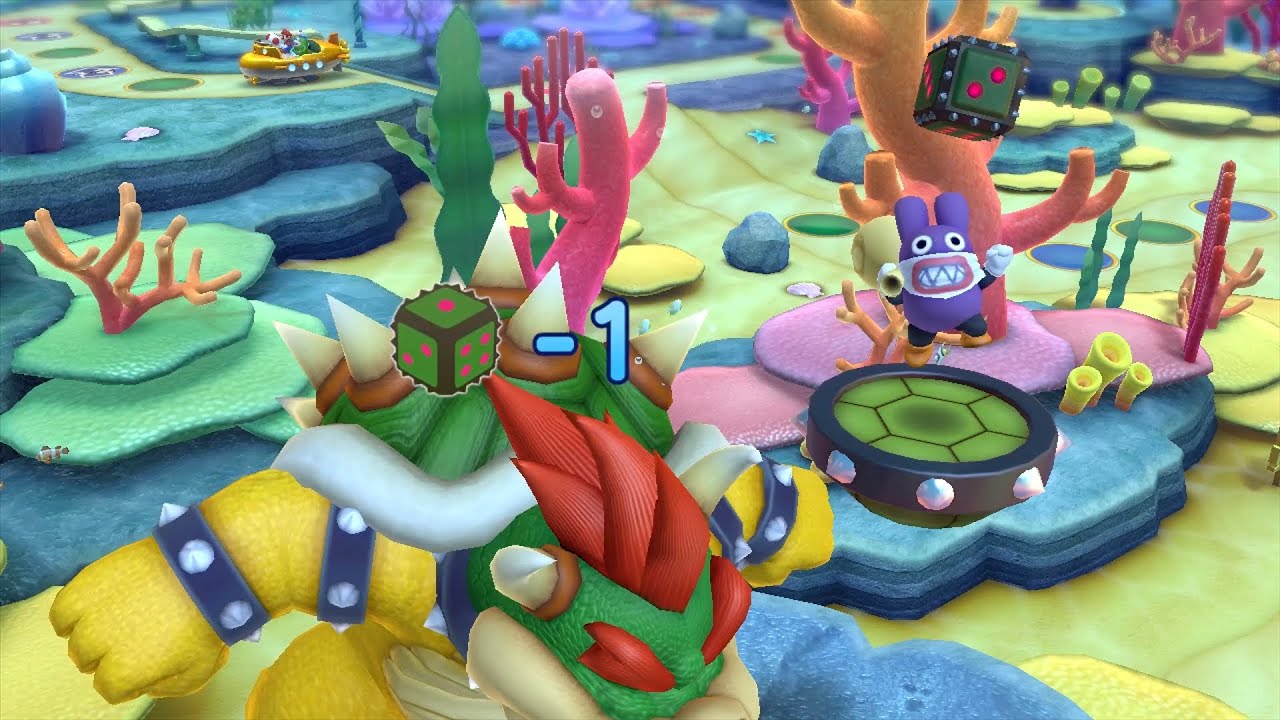 Mario Party 10 Bowser Party #628 Spike, Rosalina, Mario, Toad Whimsical Waters Master Difficulty