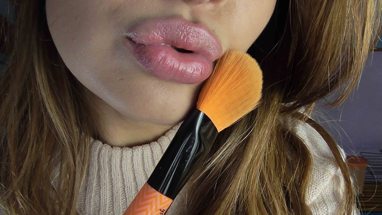ASMR Mouth & Kiss Sounds| Brushing Camera | Inaudible