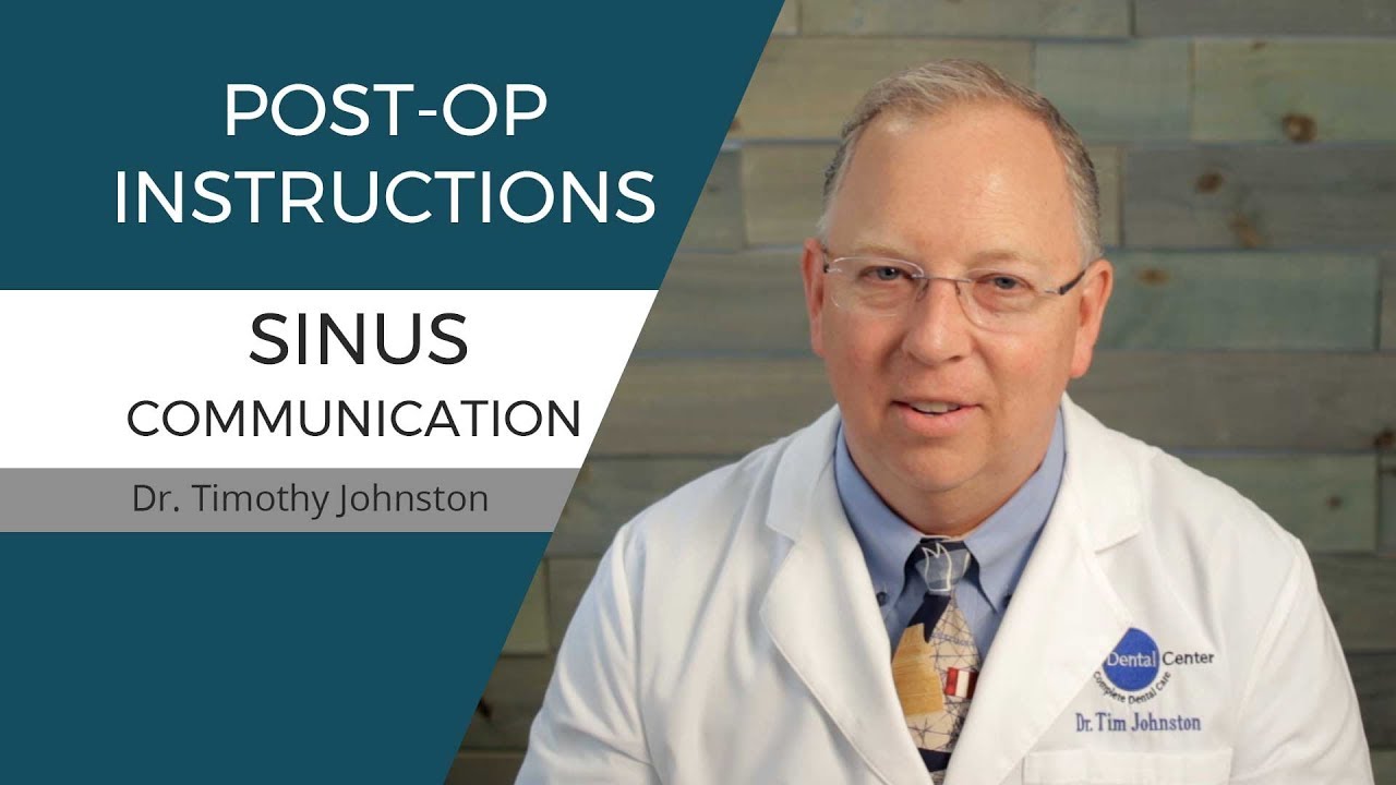 Post-op Instructions - Sinus Communication