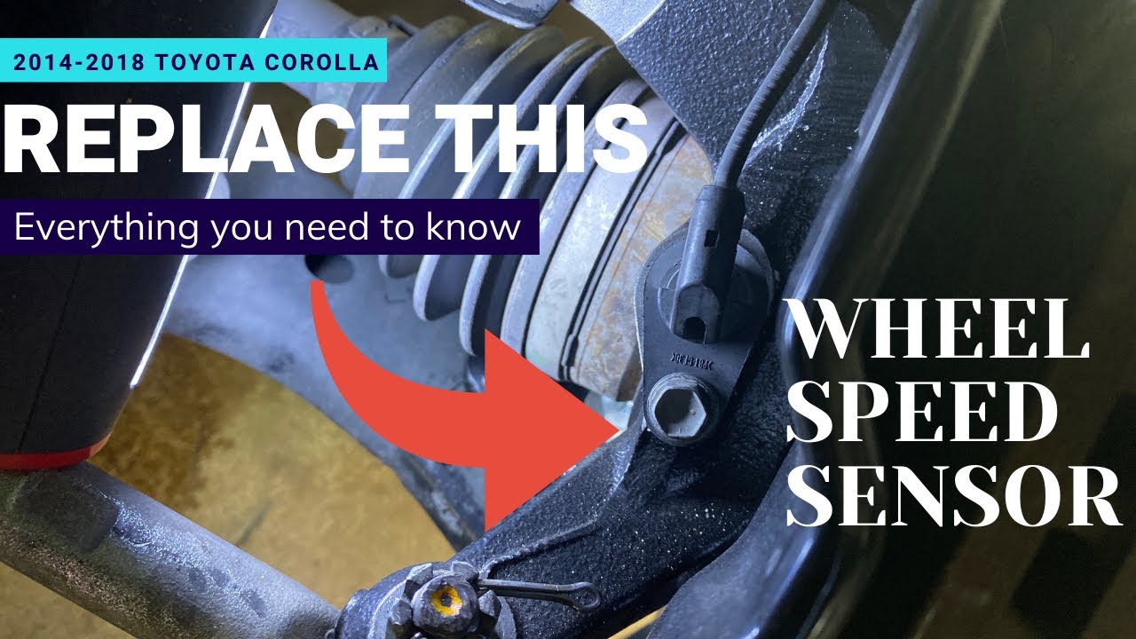HOW TO INSTALL A SPEED SENSOR ON A 2014-2018 TOYOTA COROLLA | TRACTION CONTROL LIGHT WONT GO OFF!!