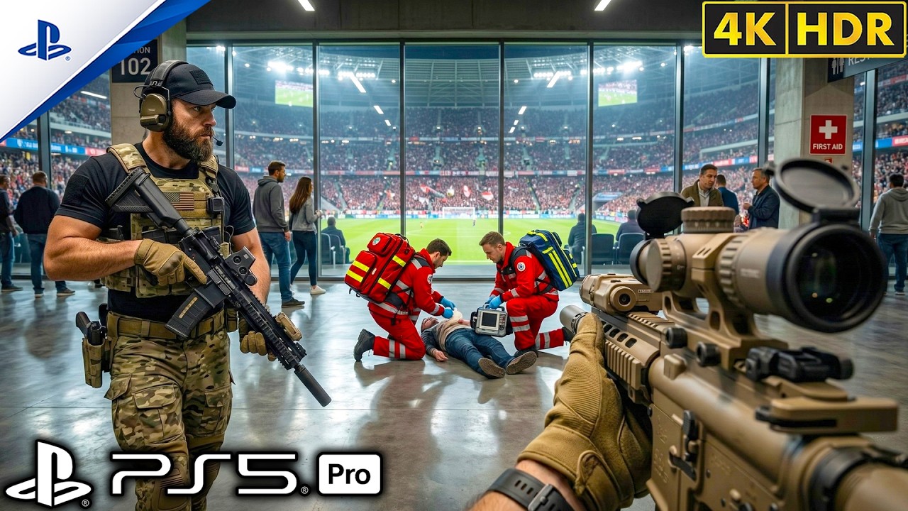 (PS5) Verdansk Stadium Under Terrorist Attack | Realistic Gameplay [4K60FPS] Call of Duty