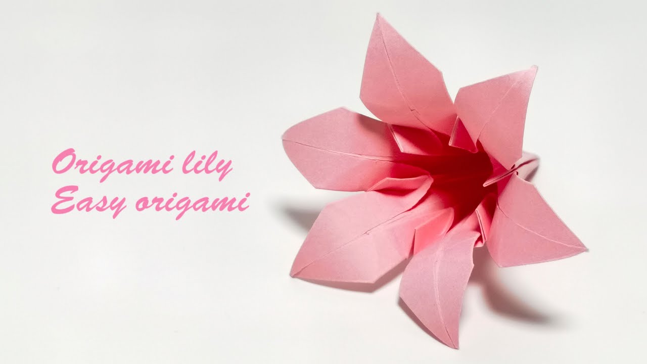 How to Make an Origami six-petal lily | Origami with Josie