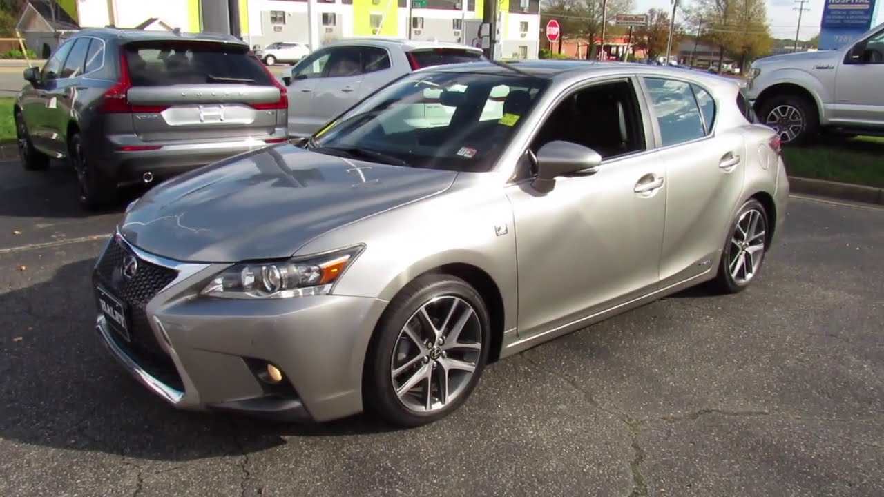 *ПРОДАНО* Обзор, запуск двигателя, тест-драйв и демонстрация Lexus CT200h F-Sport 2017 года.