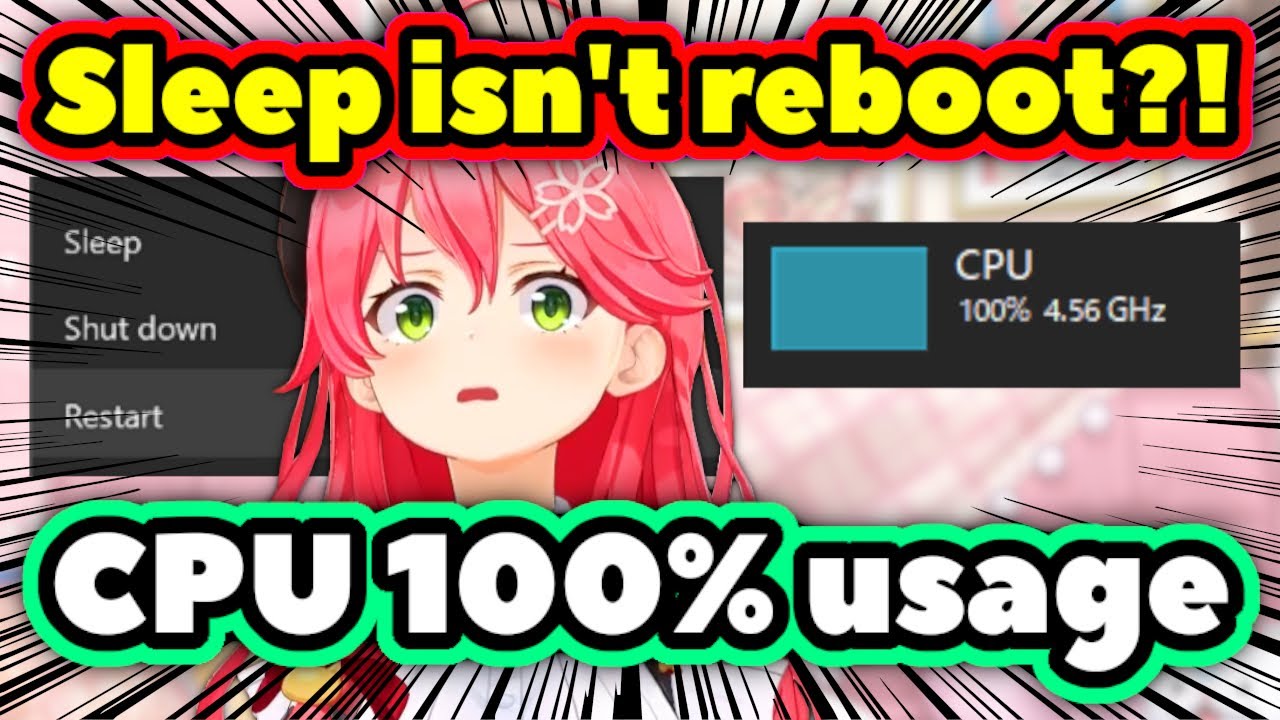 As CPU Surges to 100%, Miko Doesn't Know What 