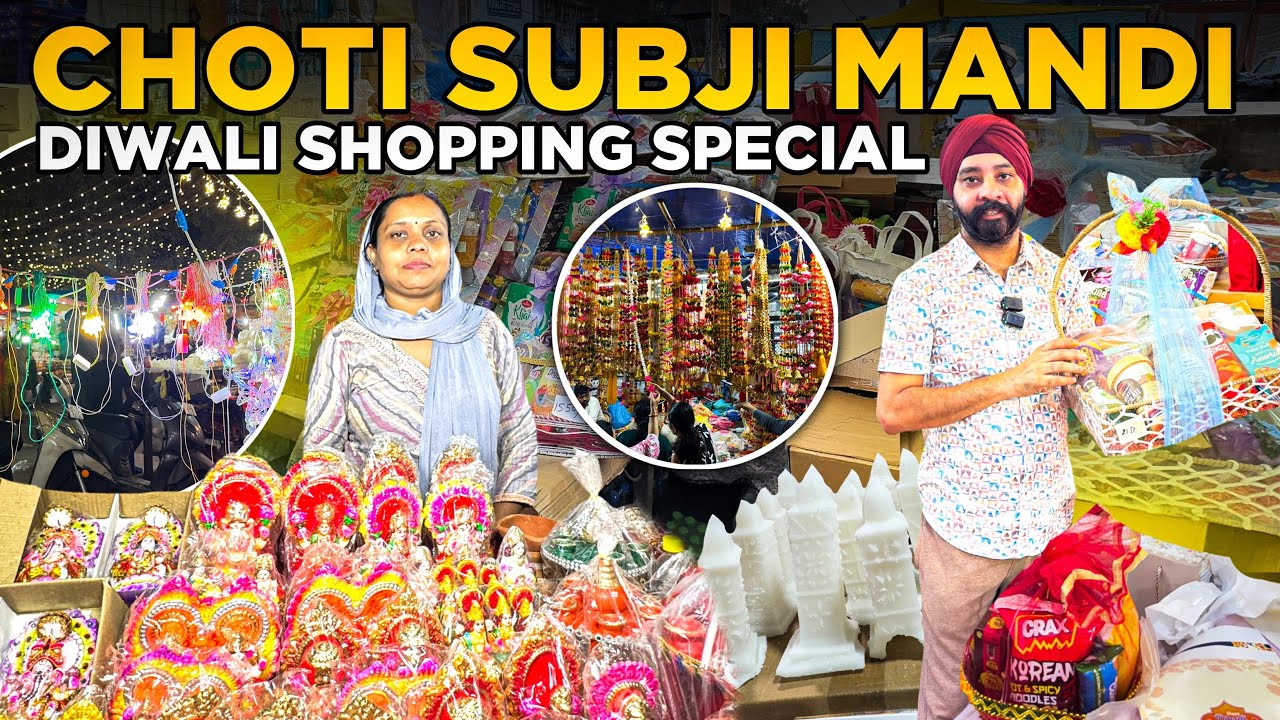 West Delhi ka Sadar Bazar | Wholesale Diwali Shopping | 4K