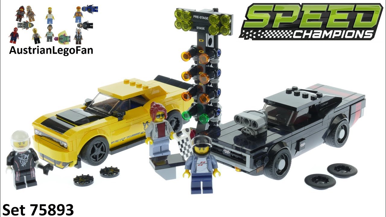 Lego Speed Champions 75893 Dodge Challenger SRT Demon & Dodge Charger R/T - Lego 75893 Speed Build
