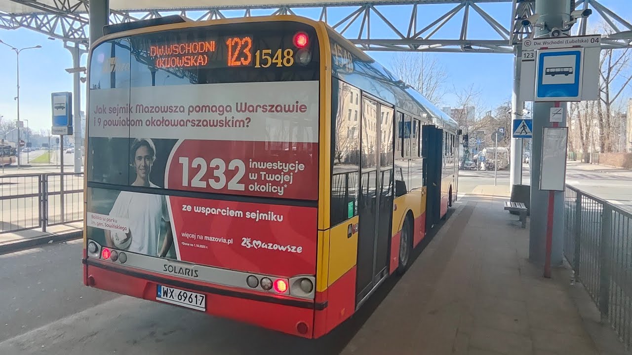 Linia 123 - Solaris Urbino 12 III #1548 ( MZA Warszawa )