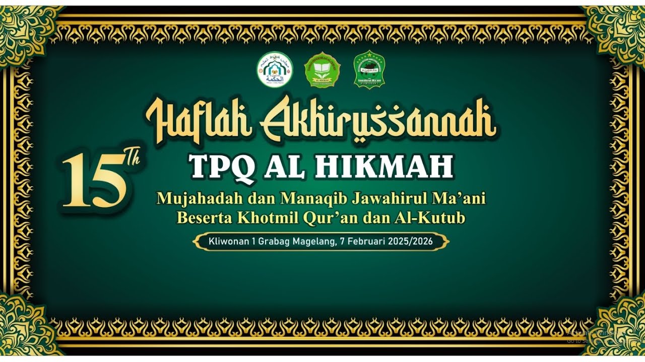 HAFLAH AKHIRUSSANAH TPQ AL HIKMAH - ANGKATAN KE 15 2026