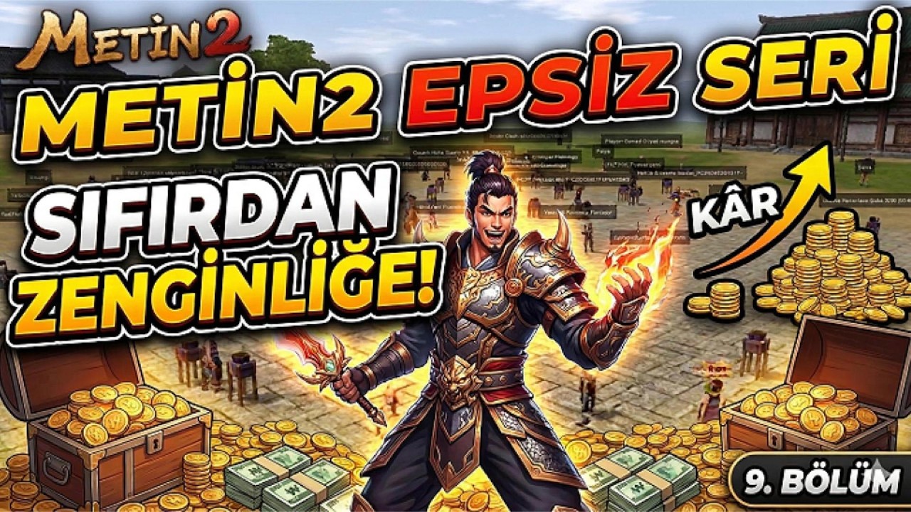 1 SANİYEDE 130WON KAR ELDE ETTİK!  | METİN2 BAGJANAMU EPSİZ SERİ #9
