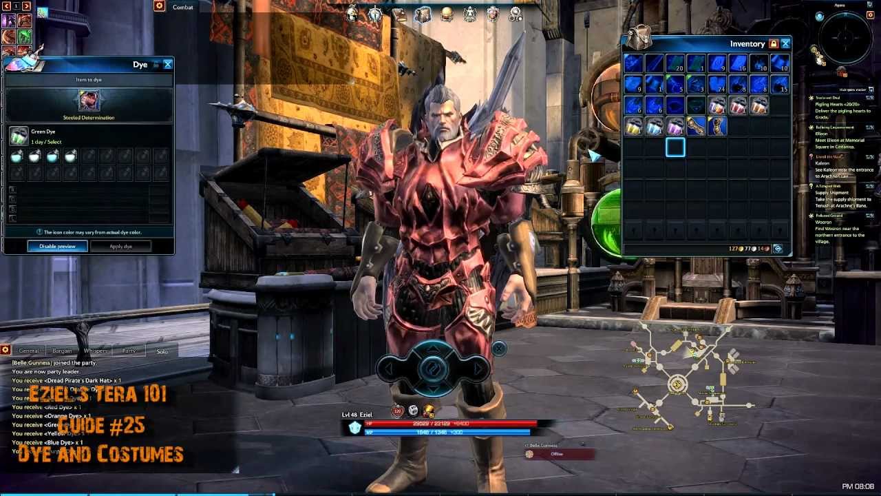 Eziel's Tera 101 Guide Part 25 - Dye and Costumes