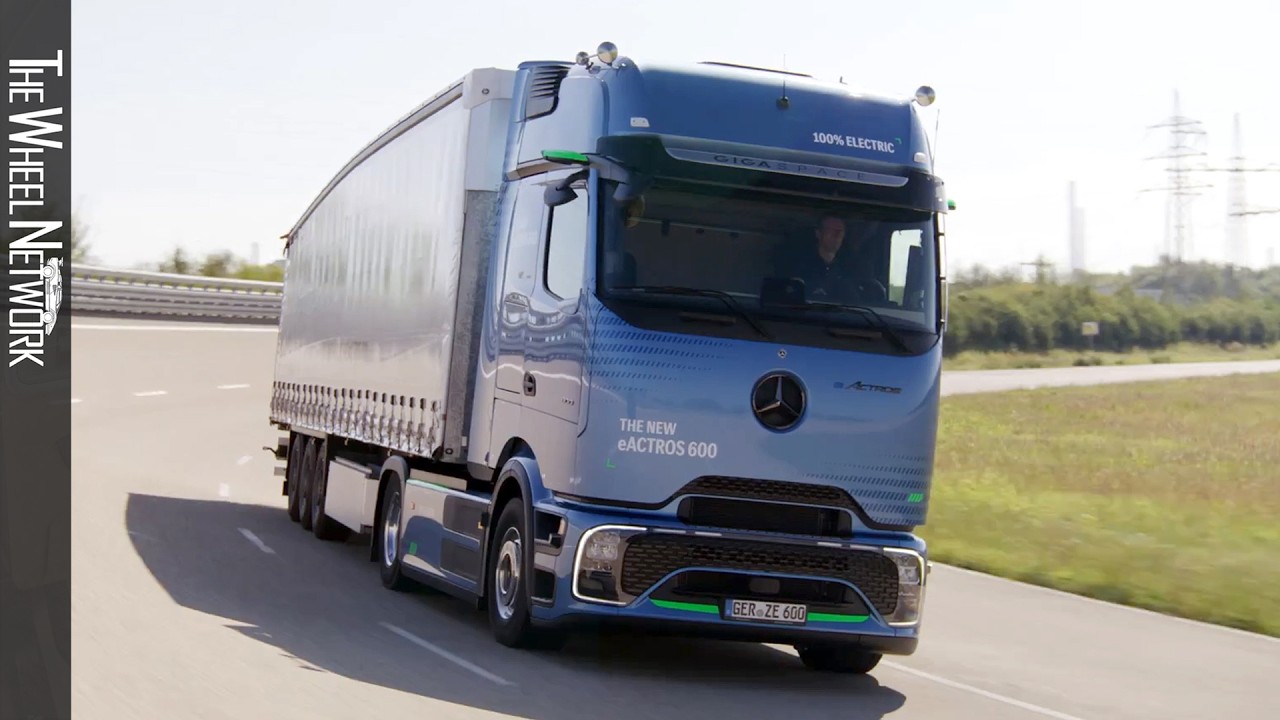 2025 Mercedes-Benz eActros 600 Electric Truck – Driving, Interior, Exterior