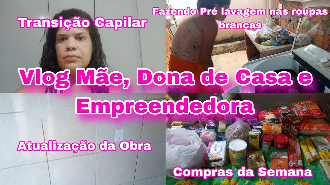 Vlog- Atualização da Obra/ Compras de Mercado/Lavagem de roupas 