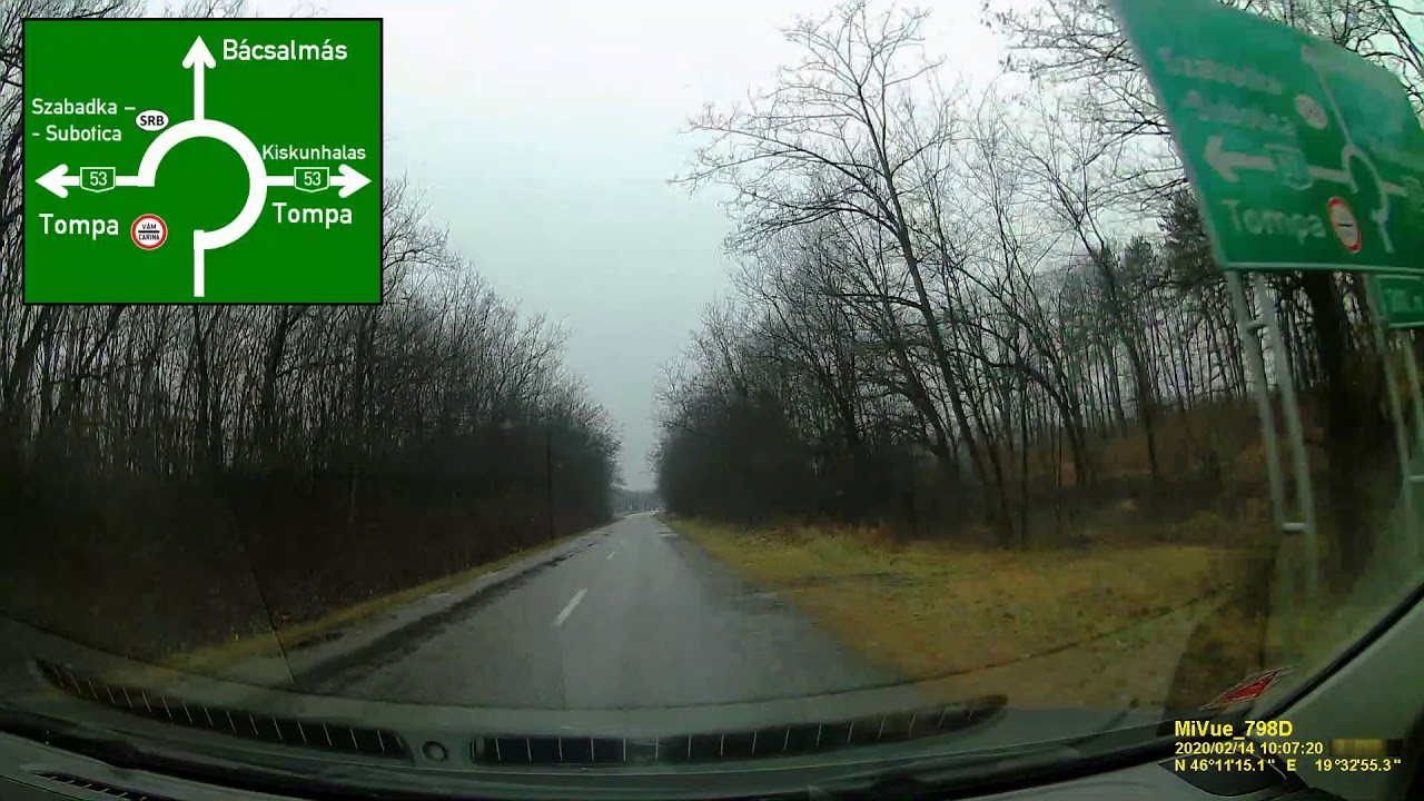 HUNGARY M5 (SZEGED) - TOMPA/KELEBIA - Y-KRAK - SUBOTICA A1