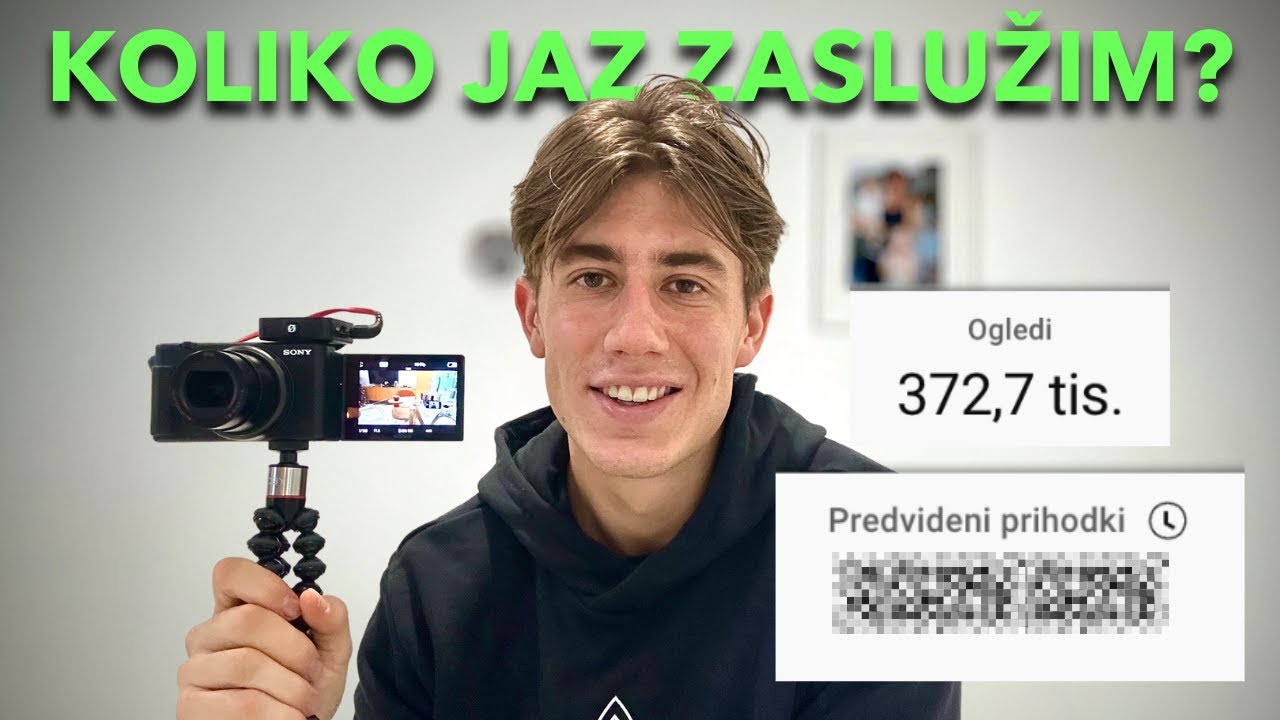 Se splača biti YouTuber v Sloveniji?