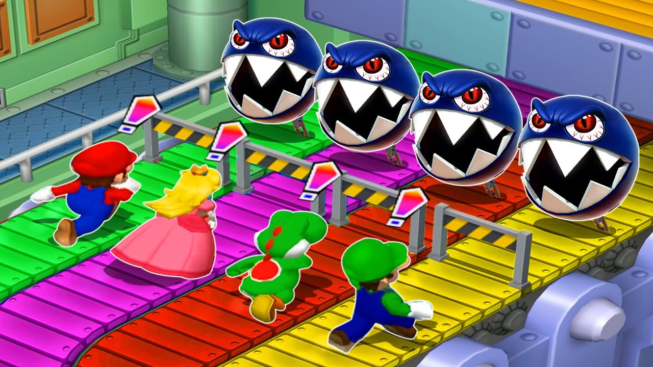 【マリオパーティ7】すべてのミニゲームマリオVsピーチVsヨッシーVsルイージ(最強CPU｢たつじん」)