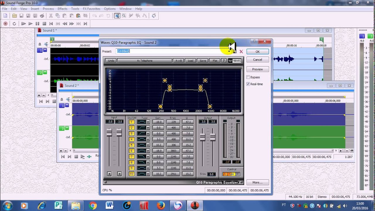 COMO GRAVAR  VINHETAS DE RADIOS NO SOUND FORGE PRO 10