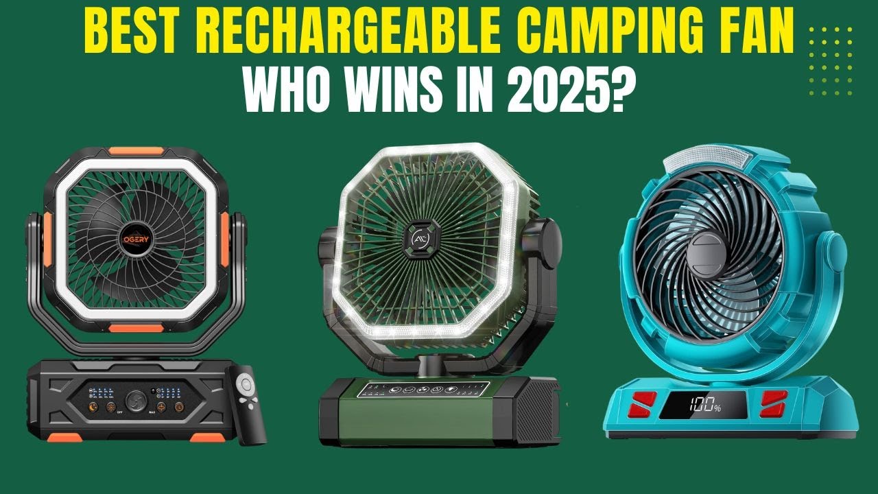 Best rechargeable camping fan | camping fan | portable fan | battery-operated fans for camping |