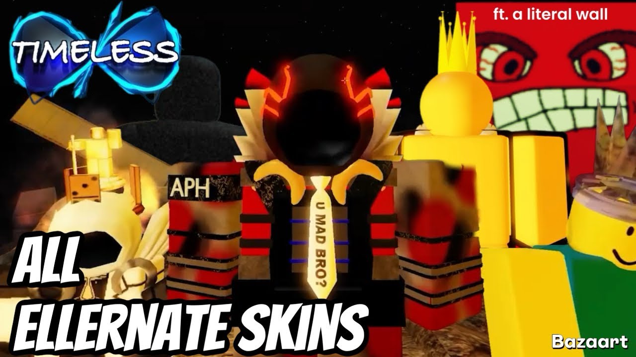 Winning with Every Ellernate Skin (ft. A Literal Wall) | Roblox Timeless