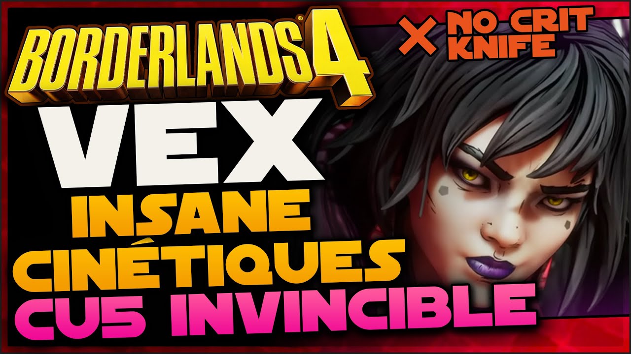 [no crit knife] Build CU5 VEX CINETIQUE DRAIN DE VIE extermine tout!! [borderland 4]