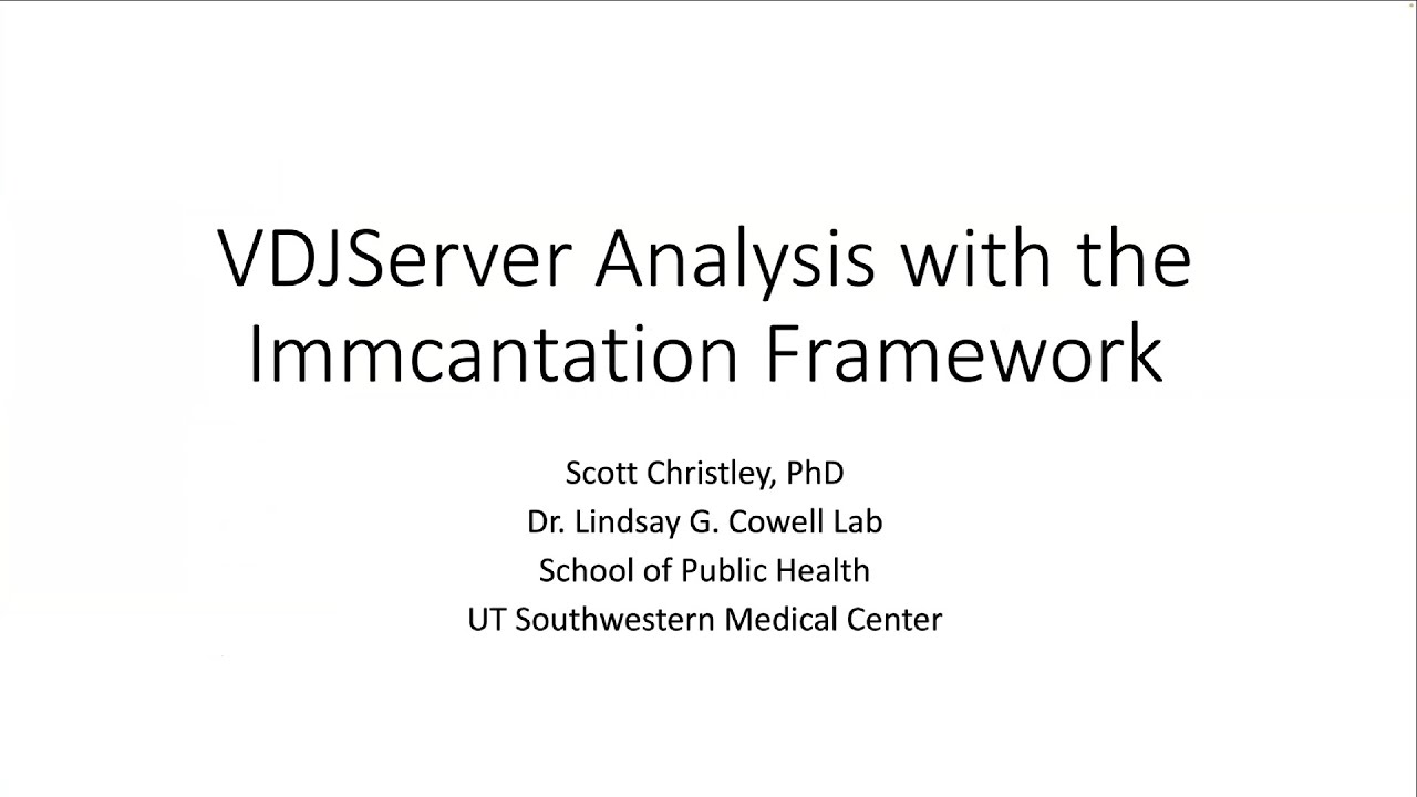 VDJServer Analysis with the Immcantation Framework