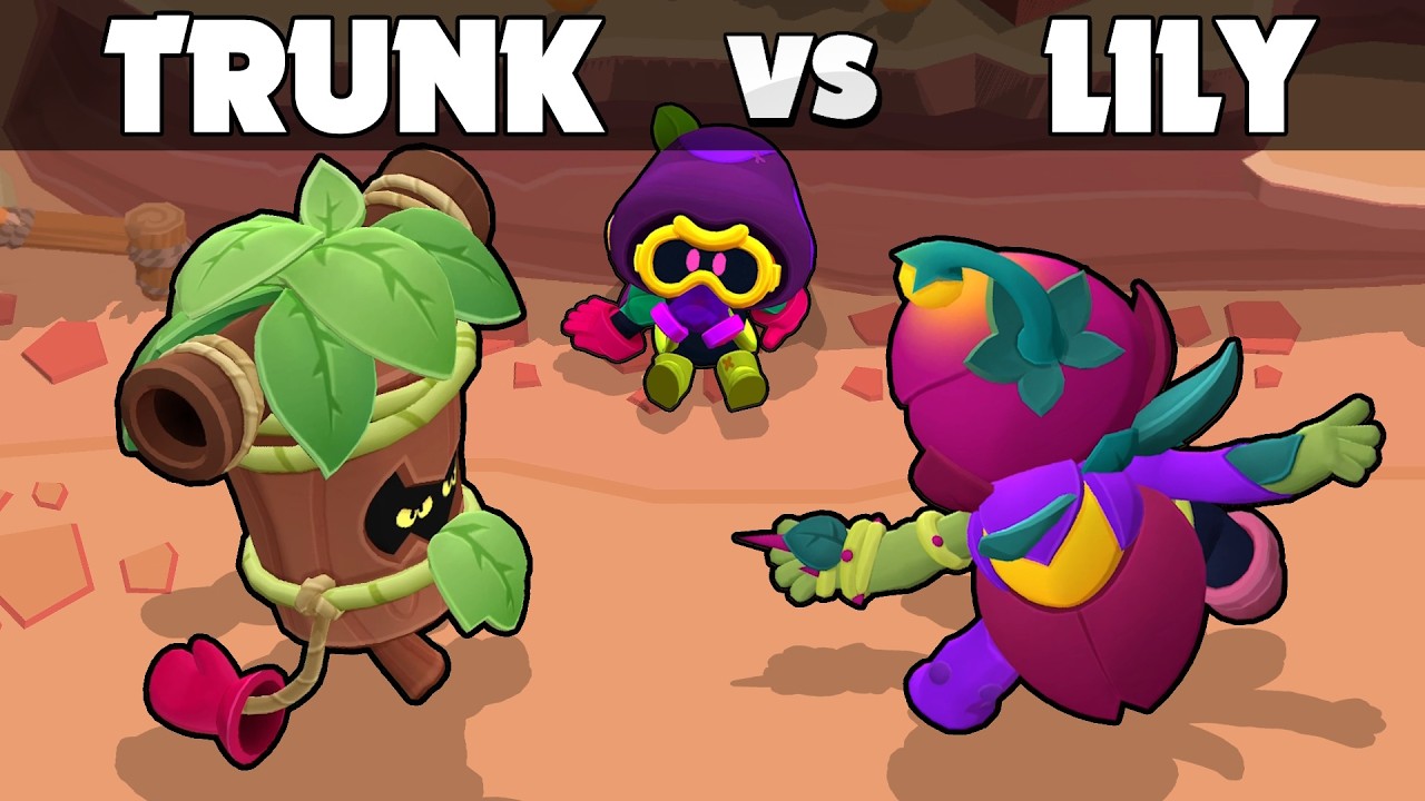 TRUNK vs LILY ⭐ Brawl Stars