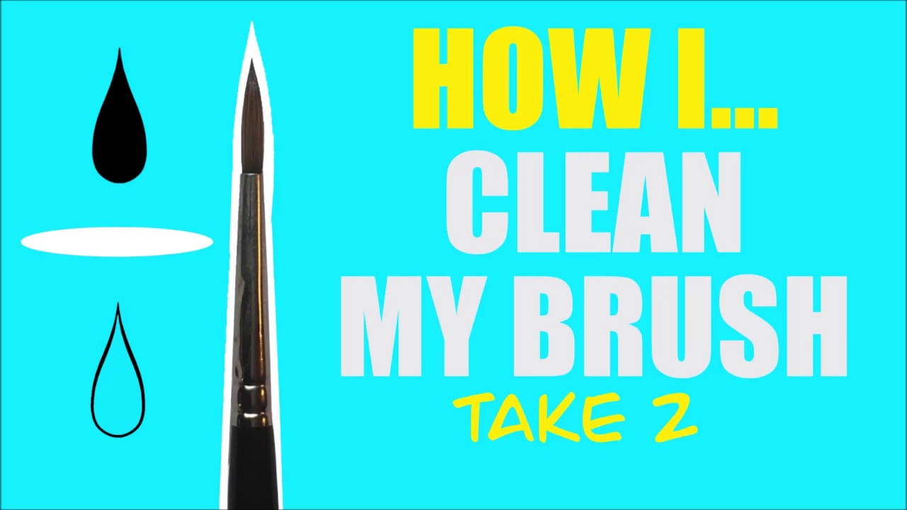 HOW I...Clean My Inking Brush. Take 2.