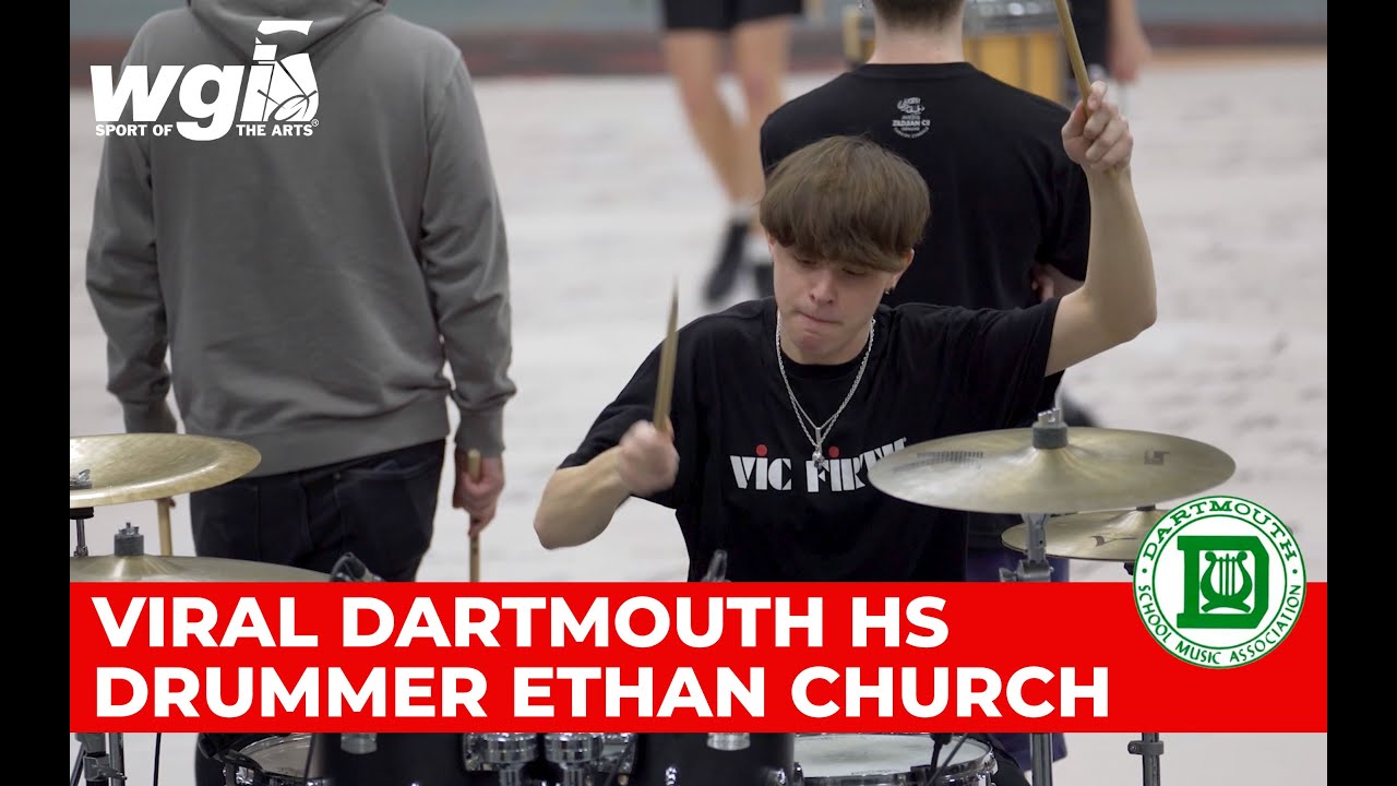 Chatting with Dartmouth HS Viral Drummer Ethan Church | WGI 2023 |  FloMarching