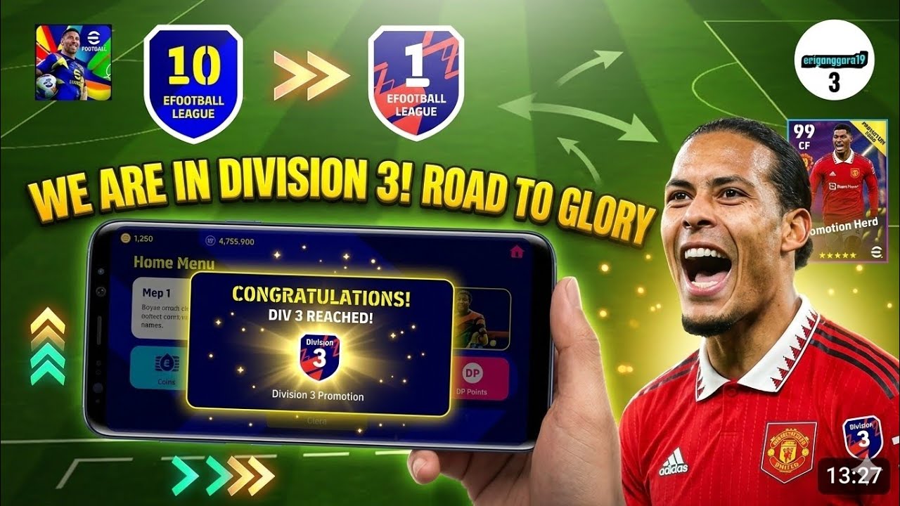 ONE WIN AWAY FROM DIVISION 3 😱 | Promotion Match | eFootball Mobile