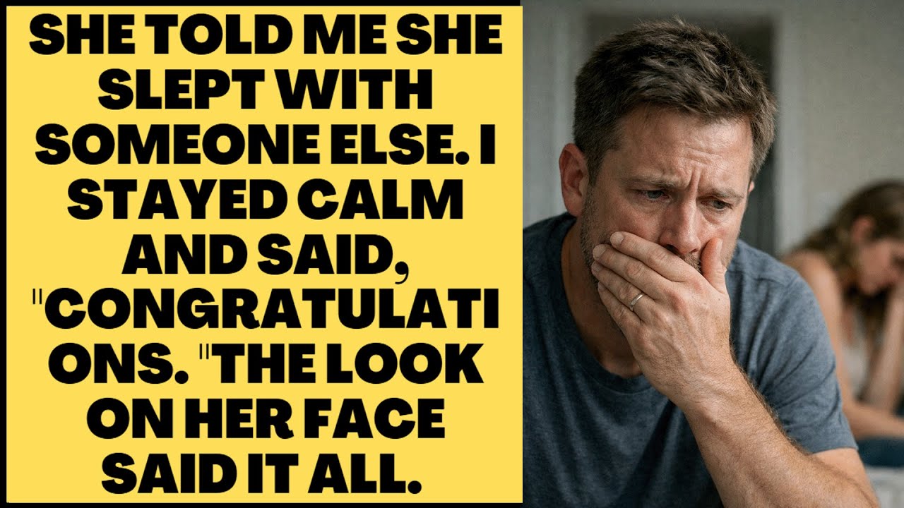 My Wife Confessed She Slept With Another Man Last Night — I Simply Said, “Congratulations ”