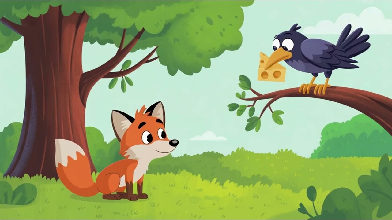 🐦🧀 Le Corbeau et le Renard — La Fable de La Fontaine en animation (pour enfants)