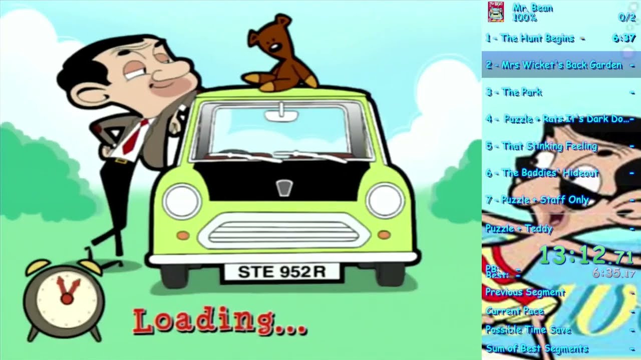 Mr. Bean PS2 100% Speedrun 1:33:35