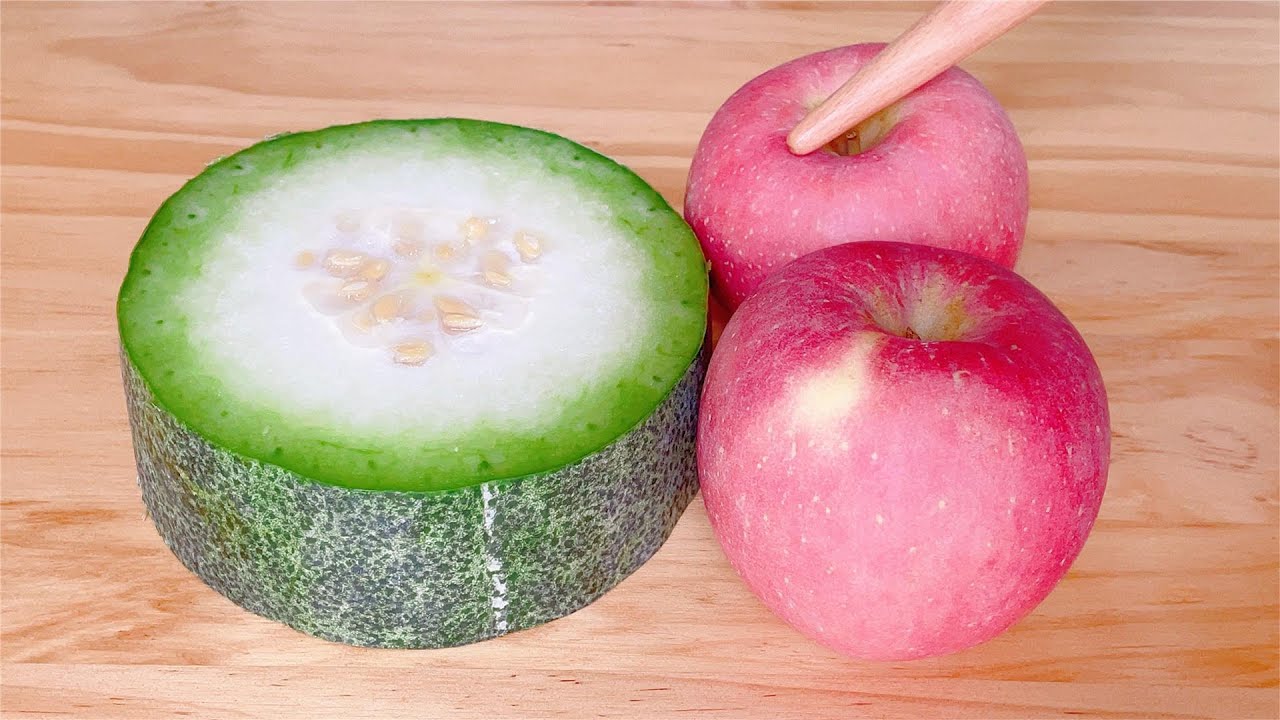 蘋果搭配冬瓜，教你從沒吃過的做法，飯店裡都吃不到，真的太香了 ， Apple with winter melon, so fragrant  #蘋果冬瓜食谱 #蘋果冬瓜料理 #蘋果冬瓜的做法