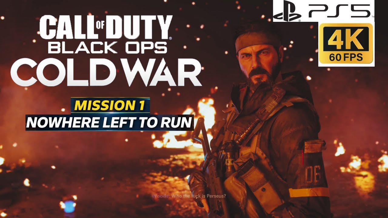 Mission 1 Was INSANE 🔥 Nowhere Left to Run | Black Ops Cold War PS5 Gameplay (4K 60FPS)