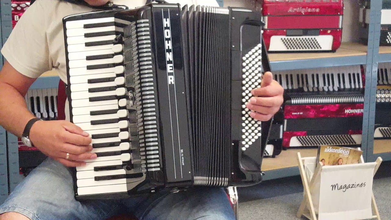 Klangprobe Akkordeon Hohner Amica IV 96